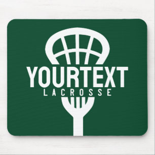 Tapis De Souris Joueur de crosse TEXTE PERSONNALISÉ Team Mesh Spor