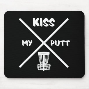 Tapis De Souris Joueur de Disc Golf Embrasse Mon Putt - Frolf Fris