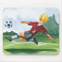 Joueur de football à la balle par Jay Throckmorton