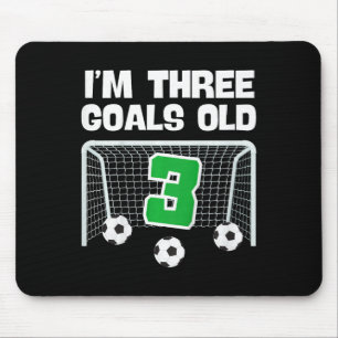 Tapis De Souris Joueur de football de 3e anniversaire garçon 3 ans