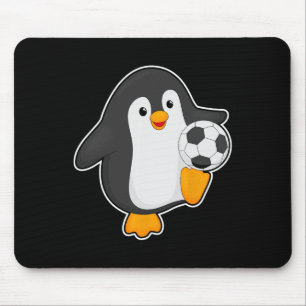 Tapis De Souris Joueur de football de pingouin Football Sports 