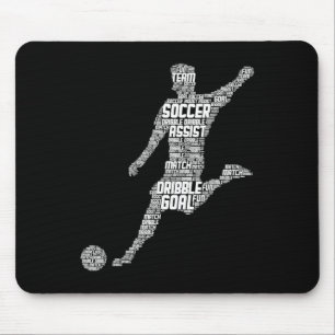 Tapis De Souris Joueur de football Hommes Enfants Garçons
