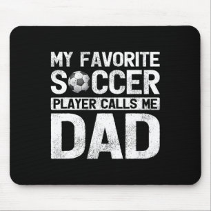 Tapis De Souris Joueur de football préféré m'appelle papa Fête des