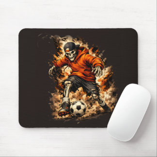 Tapis De Souris Joueur de football squelette Streetwear Cartoon –