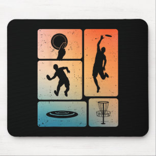 Tapis De Souris Joueur de golf à disque drôle Cool Flying Disk Spo
