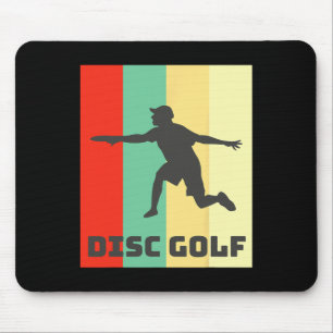 Tapis De Souris Joueur de golf sur disque Sport de golf sur disque