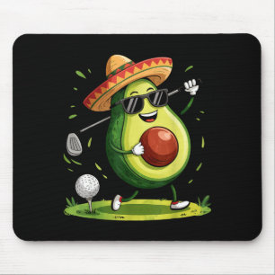 Tapis De Souris Joueur de golf taco cinq mai golfeur mexicain nour