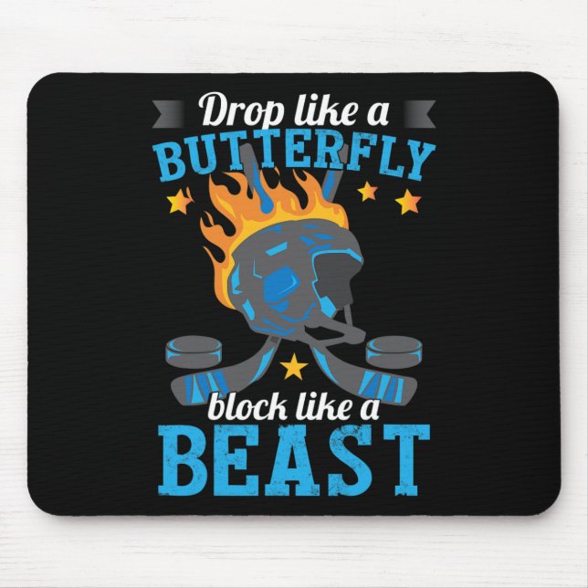 Tapis De Souris Joueur de hockey (Devant)