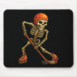 Tapis De Souris Joueur de hockey sur glace squelette Costume d'Hal