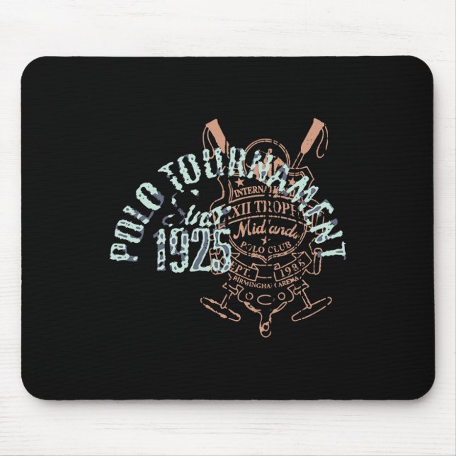 Tapis De Souris Joueur de la Polo équitation & amp; Joueur de la P (Devant)