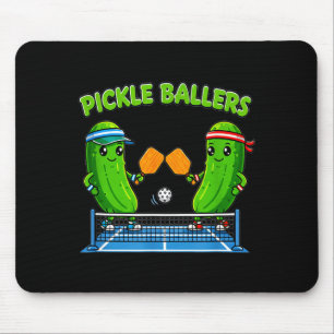 Tapis De Souris Joueur de raquette de pickleball pickleballers drô