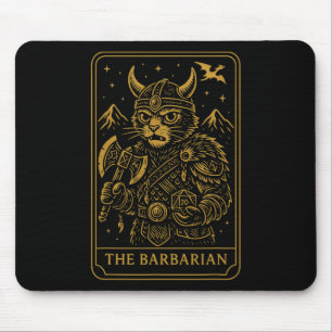 Tapis De Souris Joueur de Rpg Rrian D20 Dés Drôle Geek Chat Hommes