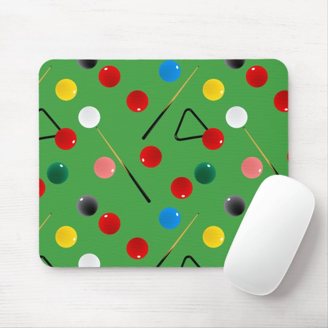 Tapis De Souris Joueur de snooker (Avec souris)