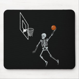 Tapis De Souris Joueur de squelette vintage faisant un dunk de pan