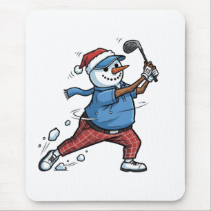 Tapis De Souris Joueur de tennis bonhomme de neige Noël 2026 Vacan
