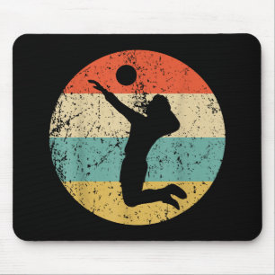 Tapis De Souris Joueur de volley-ball vintage
