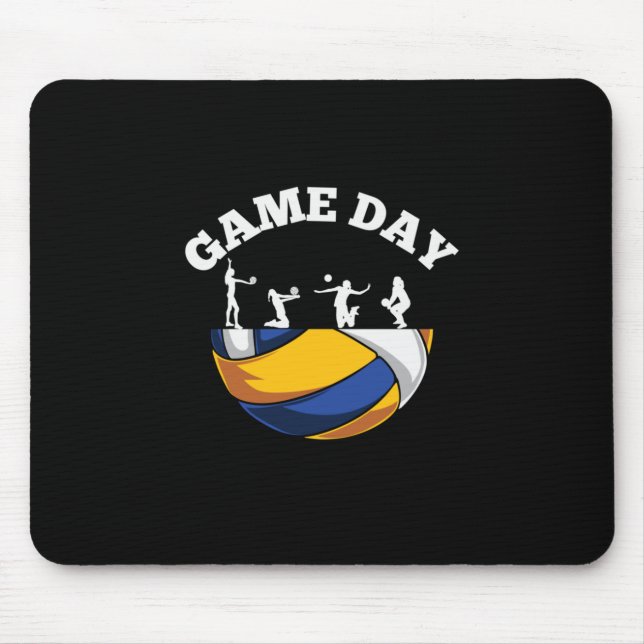 Tapis De Souris Joueur de volley-ball | Volley-ball Jour Jeu (Devant)