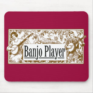 Tapis De Souris Joueur Mousepad de banjo