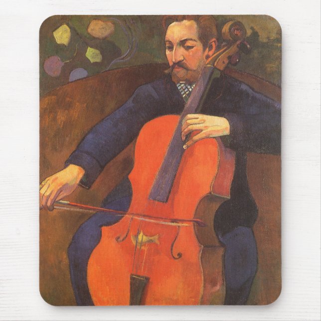 Tapis De Souris Joueur Schneklud Portrait par Paul Gauguin (Devant)