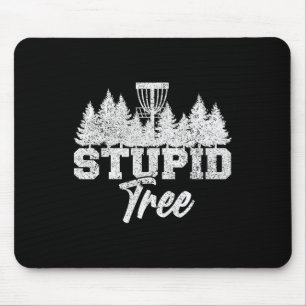 Tapis De Souris Joueurs de Disque de Golf d'Arbre Stupide Joueurs