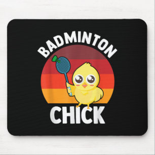 Tapis De Souris Joueuse de badminton Chick badminton volant sports
