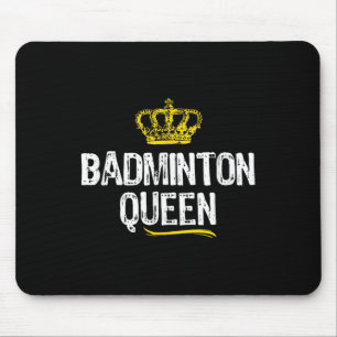 Tapis De Souris Joueuse de Badminton Queen filles Cool amusante mi