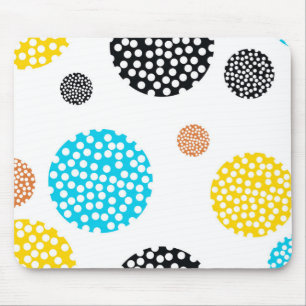 Tapis De Souris Joueuse, tendance, cool, amusante, cercles pointil