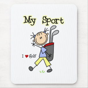 Tapis De Souris Jouez au golf mon sport