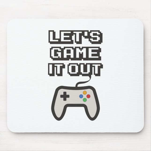 Tapis De Souris Jouons-le comme un jeu (Devant)