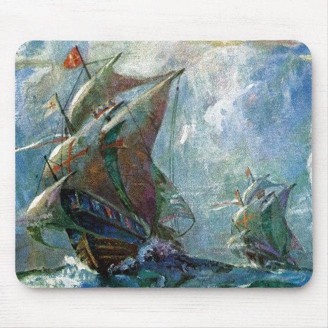 Tapis De Souris Jour de Columbus (Devant)