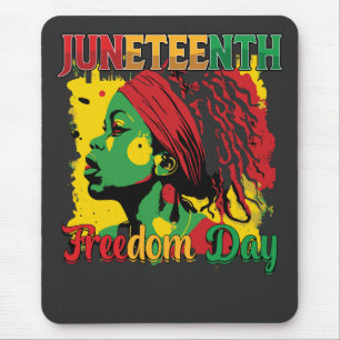 Tapis De Souris Jour de la liberté noire Juneteenth 1865 Loc