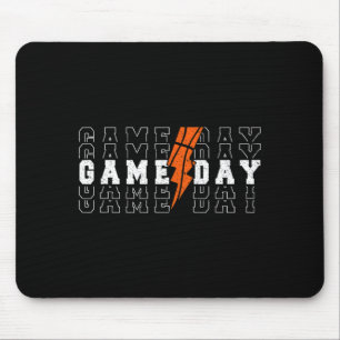 Tapis De Souris Jour de match Baseball Foudre Sport Joueur Entraîn