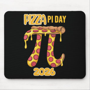 Tapis De Souris Jour de Pi Pizza 2026 Prof de Maths Rétro Garçons