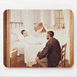 Tapis De Souris Jour de visite à l'hôpital, 1889