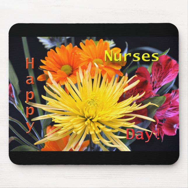Tapis De Souris Jour des infirmières Floral Bliss (Devant)
