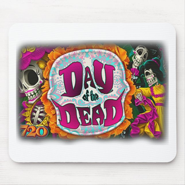Tapis De Souris Jour des morts (Devant)