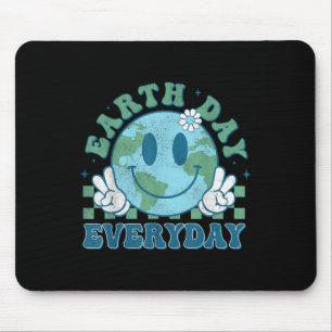 Tapis De Souris Jour des terres super 2025 Face Sourire quotidien