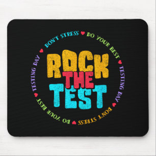 Tapis De Souris Jour d'essais Test Retro Motivational Teacher St