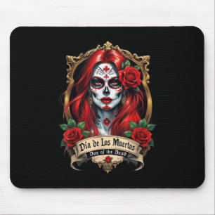Tapis De Souris Jour Du Crâne De Sucre Floral De Dead Dia De Muert