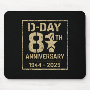 Tapis De Souris Jour J 81e anniversaire 2025 Omaha Beach Memorial