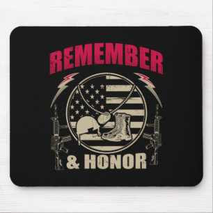 Tapis De Souris Journee commémorative des vétérans patriotiques Se
