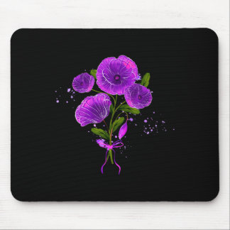 Tapis De Souris Journée de sensibilisation à Heimerheimer violet M