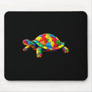 Tapis De Souris Journée de sensibilisation à l'autisme Tortue mign