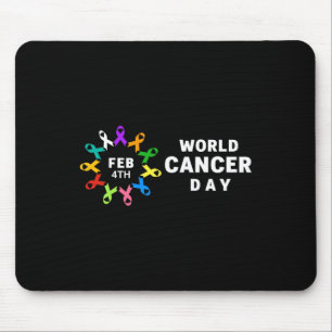 Tapis De Souris Journée mondiale du cancer - Sensibilisation au ca