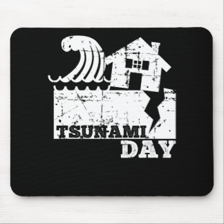 Tapis De Souris Journée Mondiale Du Sunami Une Célèbre Peinture Ka