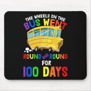 Tapis De Souris Jours De Pépinière Scolaire Rhymes Roues Sur Le Bu