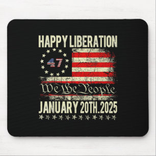 Tapis De Souris Joyeuse journée de libération Le Président Trump d