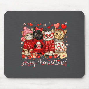 Tapis De Souris Joyeuse Meowentines Mignonne Saint Valentin Amateu