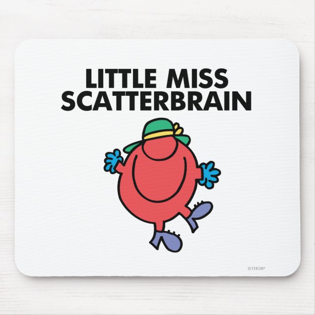 Tapis De Souris Joyeuse petite Miss Scattercerveau (Devant)
