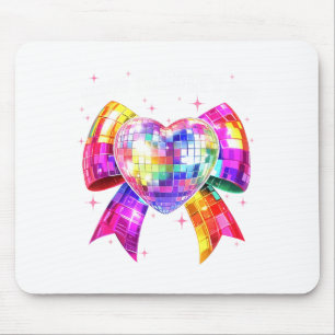 Tapis De Souris Joyeuse Saint-Valentin Coquette Boule à Facettes C